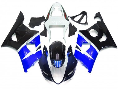 Stile Personalizzato Blu & Nero Lucido 03-04 GSXR 1000 Carena