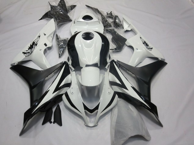 Stile Personalizzato OEM Bianco & Nero 07-08 CBR600RR Carena Stile Personalizzato OEM Bianco & Nero 07-08 CBR600RR Carena