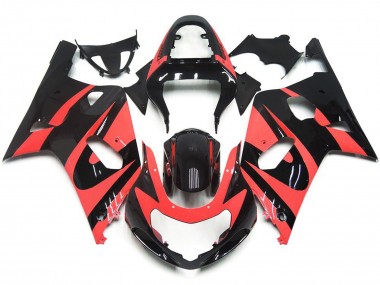 Stile Personalizzato OEM Rosso Chiaro 01-03 GSXR 600-750 Carena