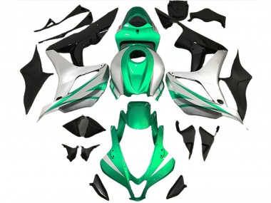 Stile Verde Brillante & Argento OEM 07-08 CBR600RR Carena