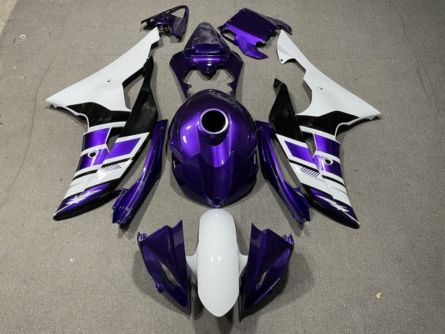 Stile Viola Bianco & Nero OEM 08-16 R6 Carena Stile Viola Bianco & Nero OEM 08-16 R6 Carena