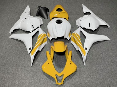 Striscia Laterale Gialla & Bianca 09-12 CBR600RR Carena