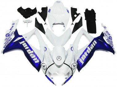 Style Brillant Bleu Et Blanc Jordan 06-07 GSXR 600-750 Carena