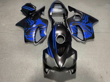 Teschio Nero Opaco & Blu 01-03 CBR600 F4i Carena