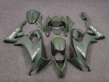US Army Verde Opaco 08-10 ZX10R Carena