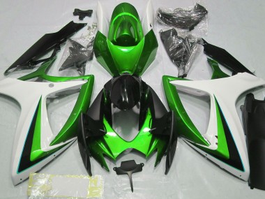 Verde & Bianco 06-07 GSXR 600-750 Carena