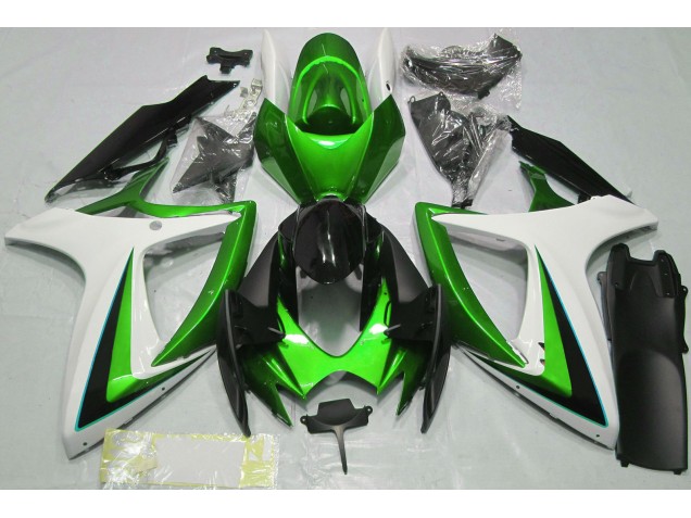 Verde & Bianco 06-07 GSXR 600-750 Carena Verde & Bianco 06-07 GSXR 600-750 Carena