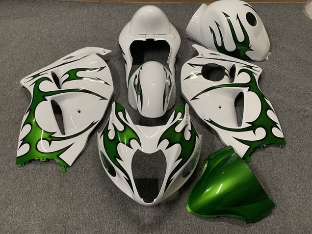 Verde & Bianco 97-07 GSXR 1300 Carena
