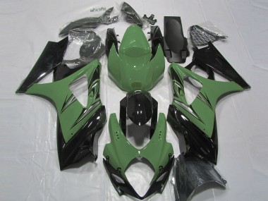 Verde Foresta & Nero 07-08 GSXR 1000 Carena