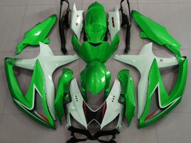 Verde Lucido & Bianco 08-10 GSXR 600-750 Carena
