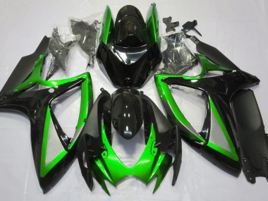 Verde Lucido & Nero 06-07 GSXR 600-750 Carena
