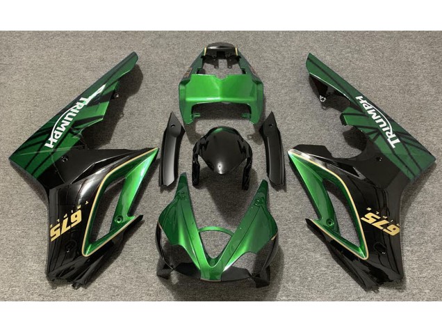Verde Lucido & Nero 09-12 Daytona 675 Carena