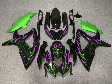 Verde & Magenta Fiamma 08-10 GSXR 600-750 Carena