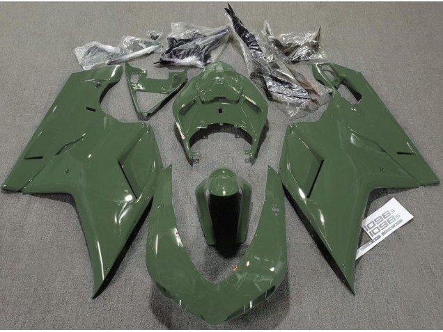 Verde Militare Lucido 07-14 Ducati 848 1098 1198 Carena Verde Militare Lucido 07-14 Ducati 848 1098 1198 Carena