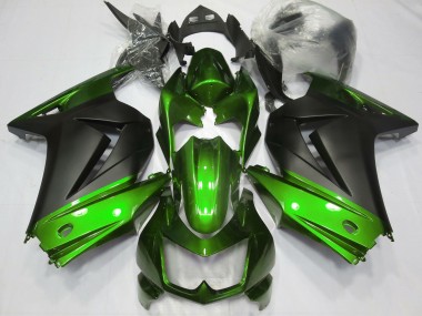 Verde & Nero Opaco 08-12 Ninja 250 Carena