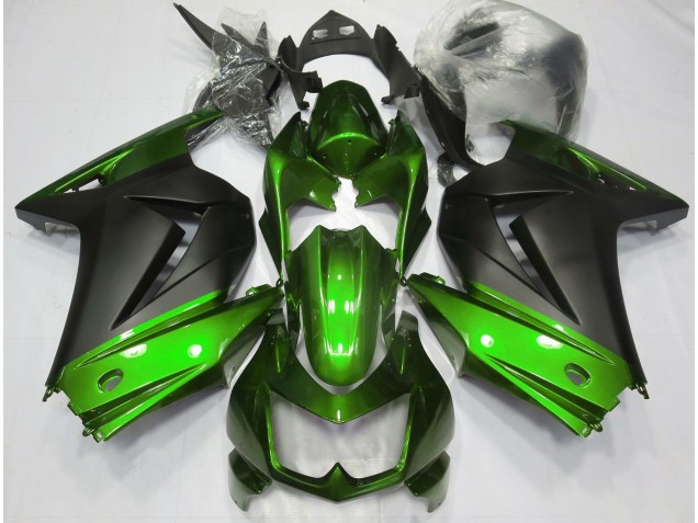 Verde & Nero Opaco 08-12 Ninja 250 Carena