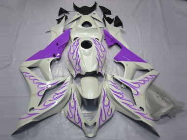 Viola Fiamma Su Bianco 07-08 CBR600RR Carena