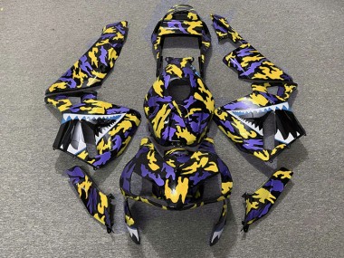 Viola & Giallo Camo 03-04 CBR600RR Carena