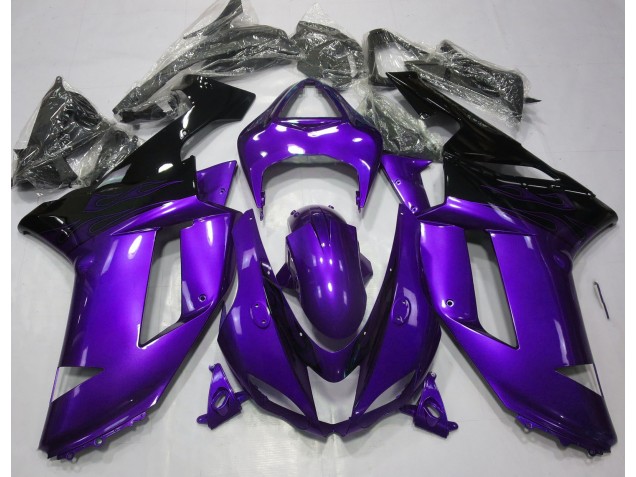 Viola Lucido & Nero 07-08 ZX6R Carena Viola Lucido & Nero 07-08 ZX6R Carena