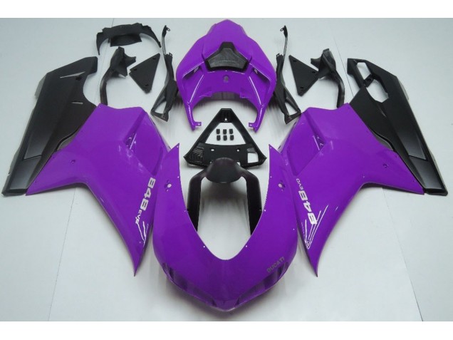 Viola Lucido & Nero 07-14 Ducati 848 1098 1198 Carena Viola Lucido & Nero 07-14 Ducati 848 1098 1198 Carena