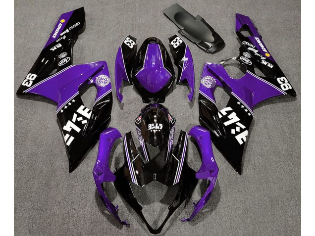 Viola Lucido & Nero Personalizzato 05-06 GSXR 1000 Carena Viola Lucido & Nero Personalizzato 05-06 GSXR 1000 Carena