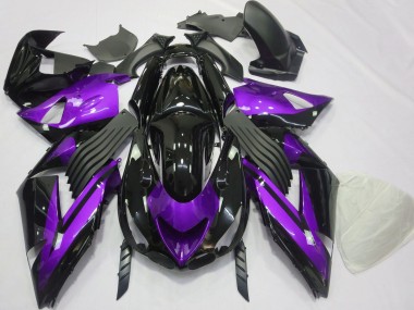 Viola Lucido & Tinta Unita Nera 06-11 ZX14R Carena