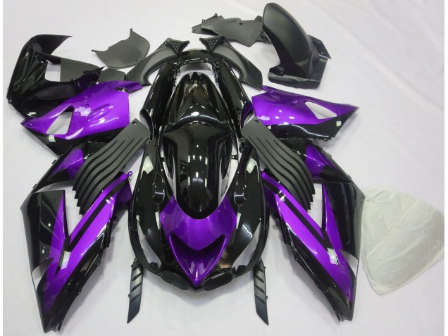 Viola Lucido & Tinta Unita Nera 06-11 ZX14R Carena Viola Lucido & Tinta Unita Nera 06-11 ZX14R Carena
